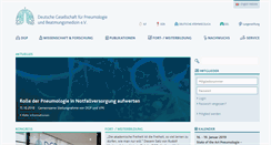 Desktop Screenshot of pneumologie.de