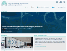 Tablet Screenshot of pneumologie.de